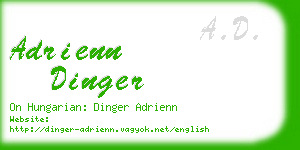 adrienn dinger business card